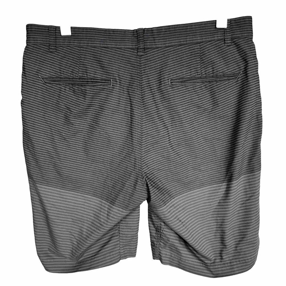 Nike Men's Golf Shorts Charcoal 34 Striped Cotton Stretch Performance Dri‎ Fit - Picture 2 of 12